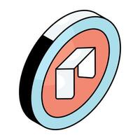 An icon design of neo coin vector