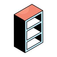 Modern design icon of office drawer vector