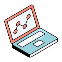 Modern design icon of cluster graph vector