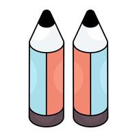 Creative design icon of pencil vector
