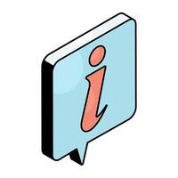 Premium design icon of information vector