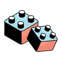 Premium design icon of building blocks vector
