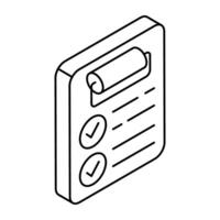 Creative design icon of checklist vector
