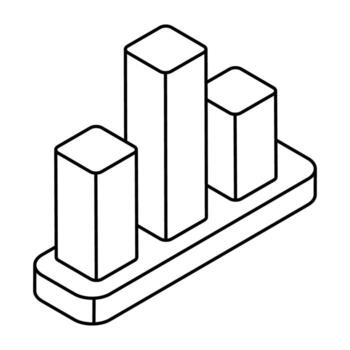 un de colores diseño icono de financiero gráfico vector