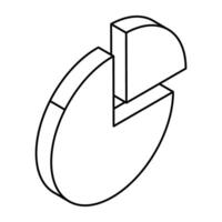 Perfect design icon of pie graph vector