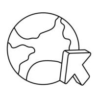 Premium design icon of globe vector