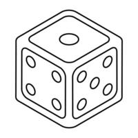 Premium design icon of ludo dice vector