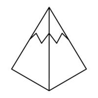 A beautiful design icon of pyramid chart vector