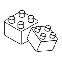 Premium design icon of building blocks vector