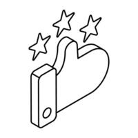 A beautiful design icon of feedback vector