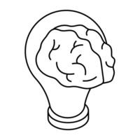 A beautiful design icon of creative idea vector