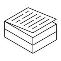 A trendy design icon of notepad vector