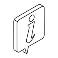 Premium design icon of information vector