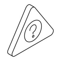 Premium design icon of question sign vector
