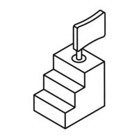 Perfect design icon of career ladder vector