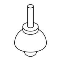 Premium design icon of ceiling light vector