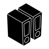 Creative design icon of cpu vector