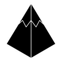 A beautiful design icon of pyramid chart vector