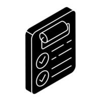Creative design icon of checklist vector