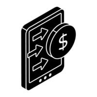 Creative design icon of fast money vector