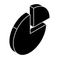 Perfect design icon of pie graph vector