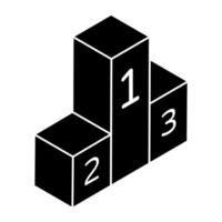 Modern design icon of leaderboard vector