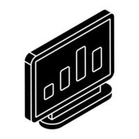 A beautiful design icon of bar graph vector