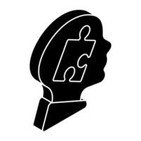 Creative design icon of mind Solution vector