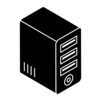 Premium design icon of system unit vector