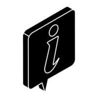 Premium design icon of information vector
