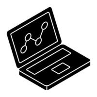 Modern design icon of cluster graph vector