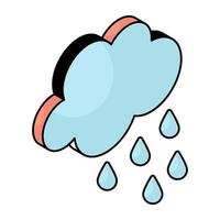 Rainfall icon in perfect design vector
