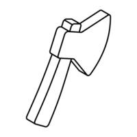 An icon design of axe vector
