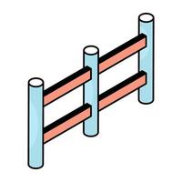 An icon design of fence vector