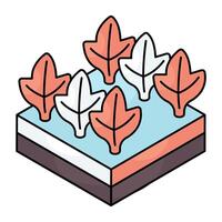 A perfect design icon of trees vector