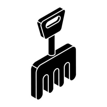 Editable design icon of pitchfork vector