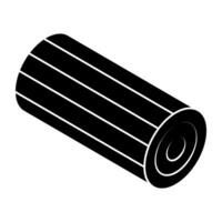 Unique design icon of wood log vector