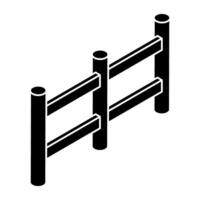 An icon design of fence vector