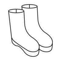 A beautiful design icon of long shoes vector