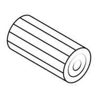 Unique design icon of wood log vector