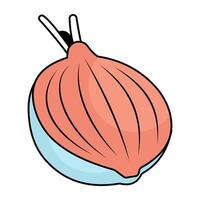 Modern design icon of onion vector