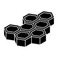 An icon design of chemical structure, compound vectors