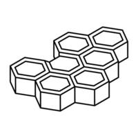 An icon design of chemical structure, compound vectors