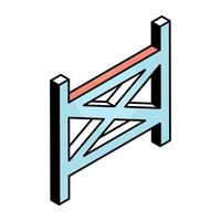 An icon design of fence vector