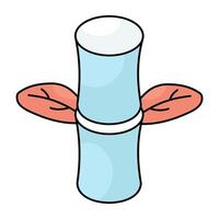 An icon design of bamboo stick vector