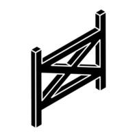 An icon design of fence vector