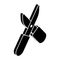 Trendy vectors design of scissors