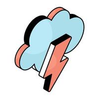 Thunderstorm icon in perfect design vector