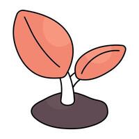 A unique design icon of global ecology vector