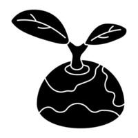 A unique design icon of global ecology vector